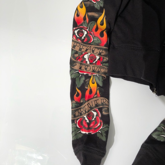 Ransom Girl Hoodie Sweatshirt Black Size Small - Picture 5 of 6